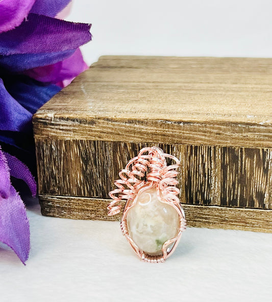 Flower Agate Pendant