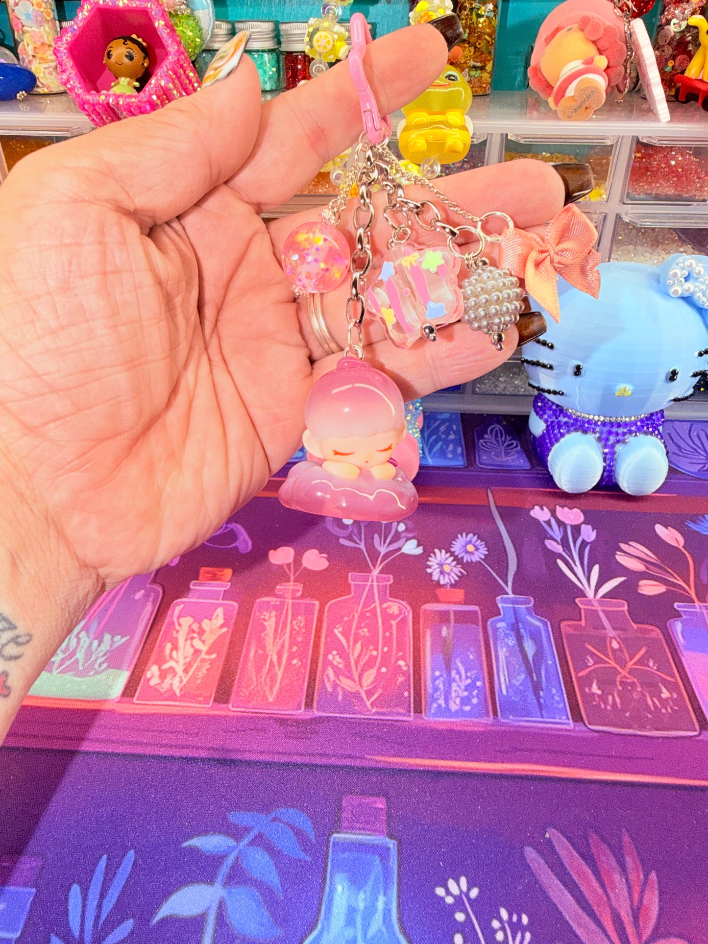 Kawaii Sleeping Baby Junk Keychain