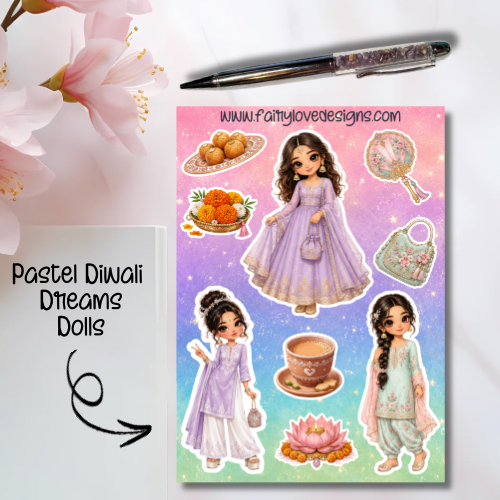 Pastel Diwali Dreams Dolls