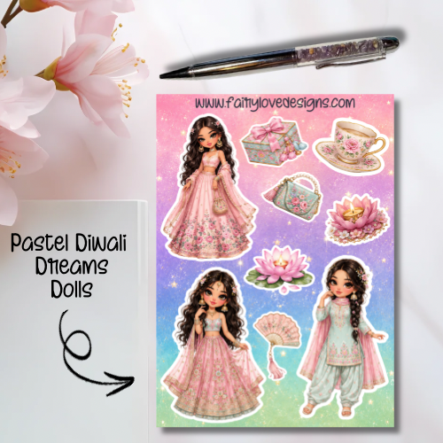 Pastel Diwali Dreams Dolls