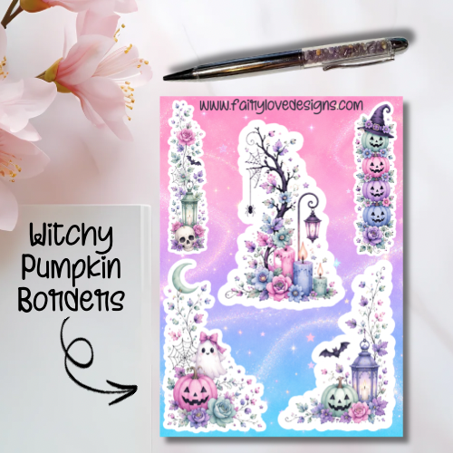 Witchy Pumpkin Borders