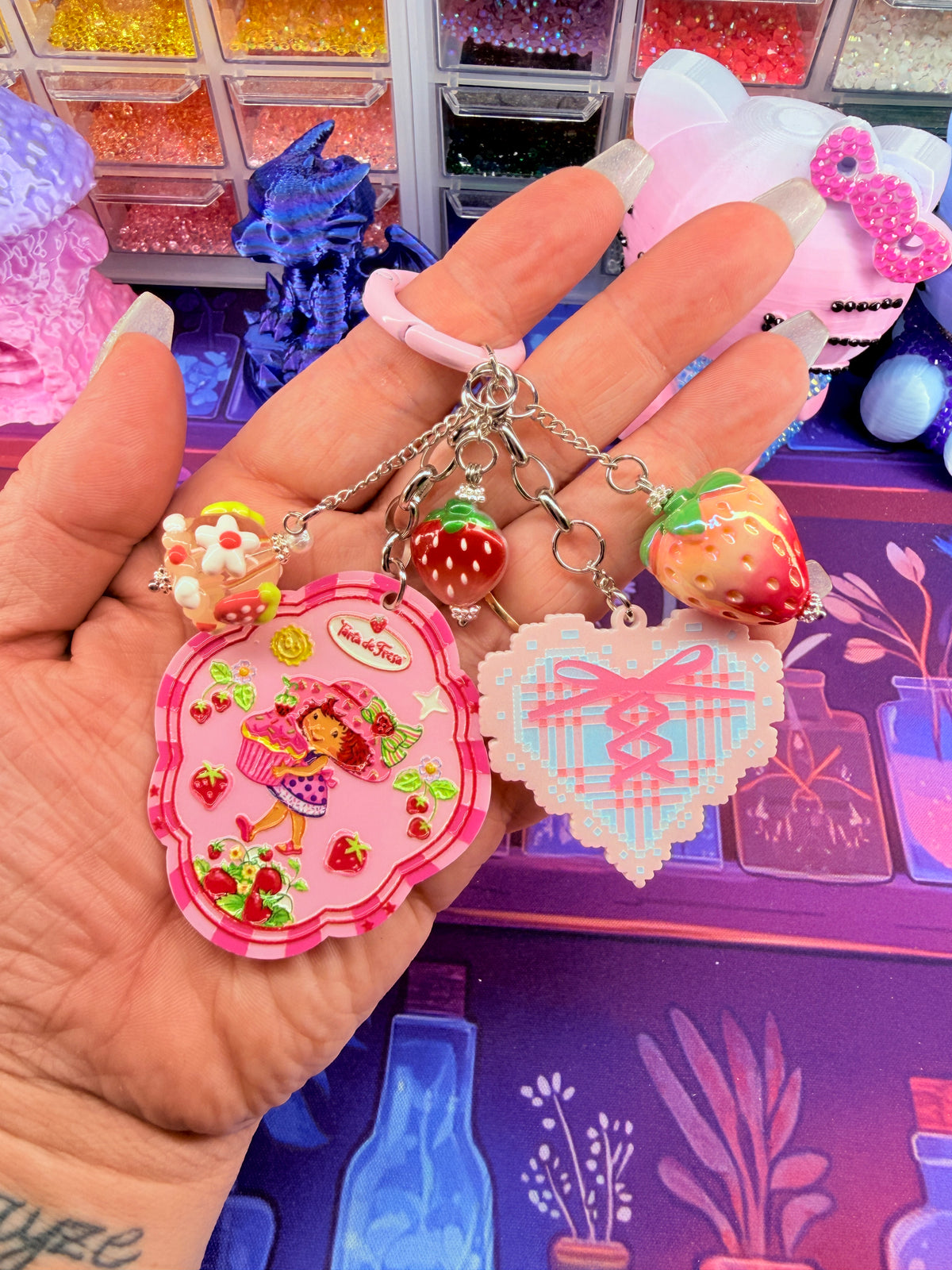 Cute Girl Junk Keychain