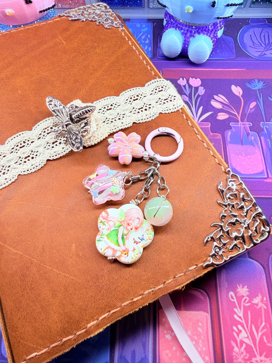🧚‍♀️🌸✨ Fairy Garden Junk Bag Charm ✨🌸🧚‍♀️