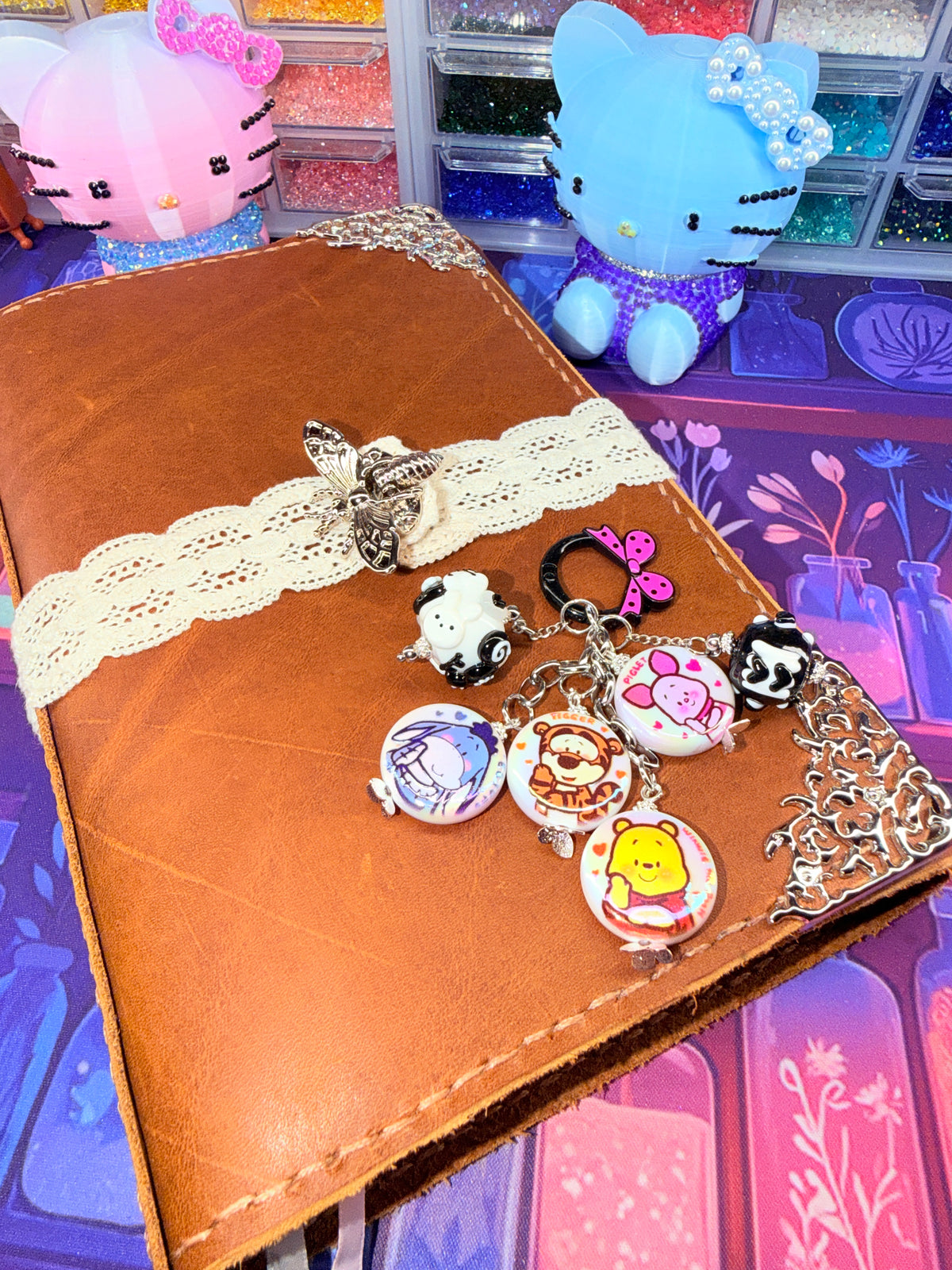 🍯🐻✨ Honey Bear & Friends Junk Bag Charm ✨🐻🍯
