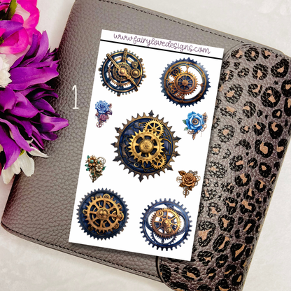 Steampunk Gears Half Sheet