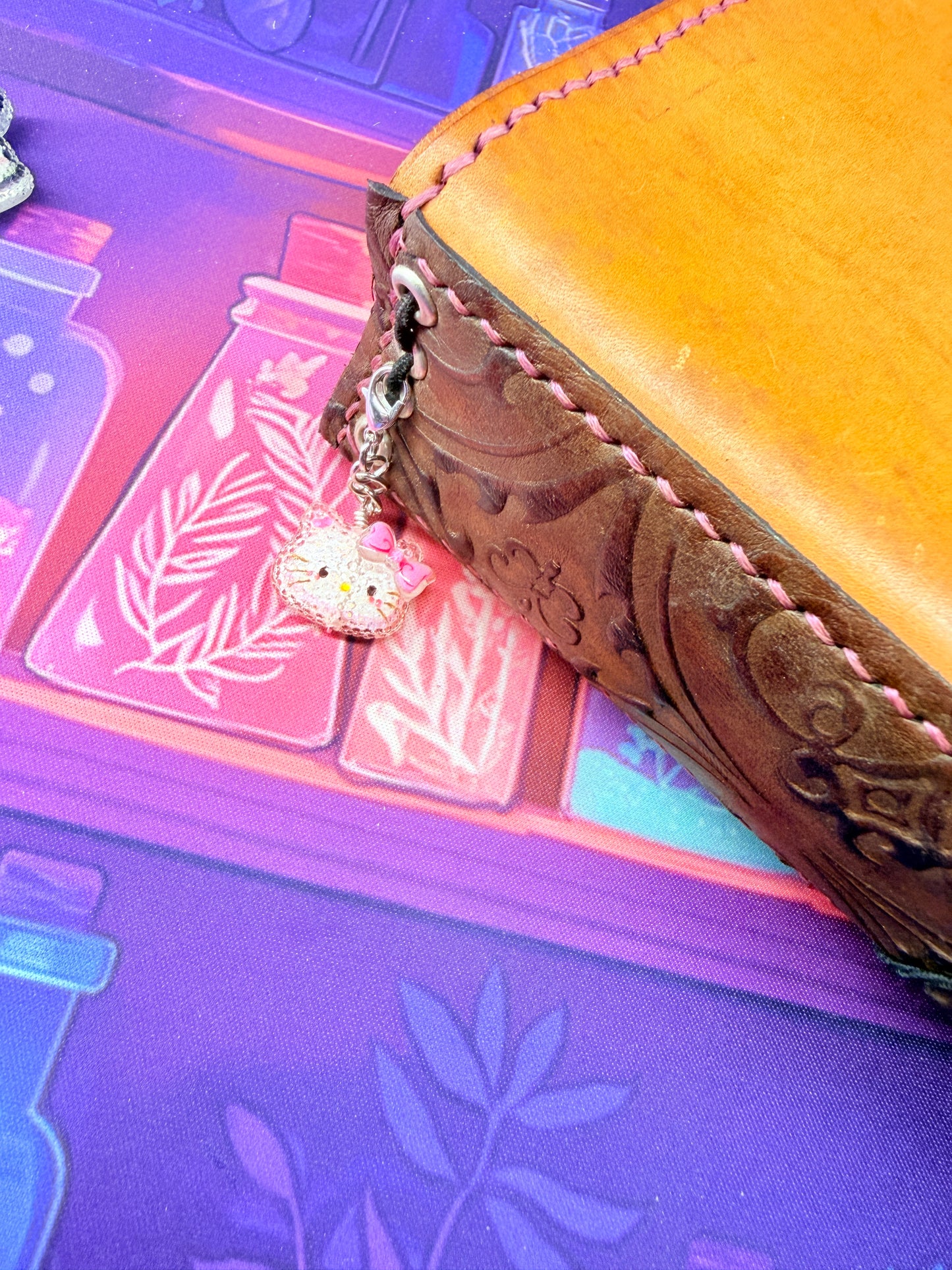 Kawaii Sparkle Planner Charms - silver hardware