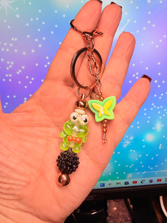 Green Froggie Keychain