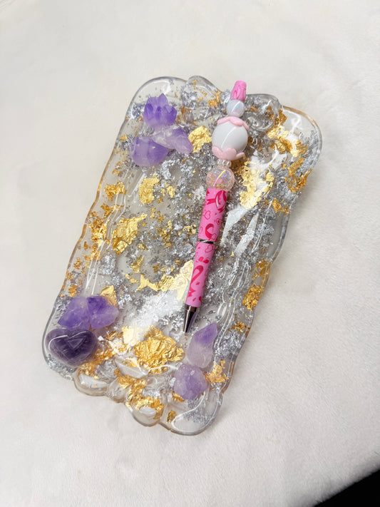 Breast Cancer Beaded Pen
