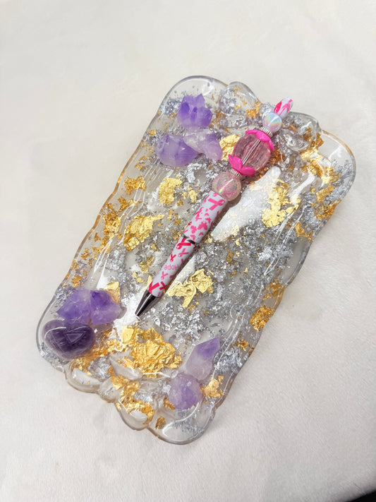Breast Cancer Beaded Pen