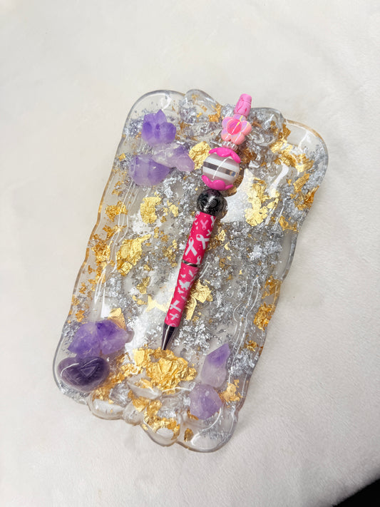 Breast Cancer Beaded Pen