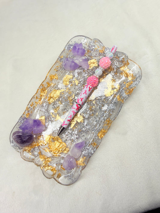 Breast Cancer Beaded Pen