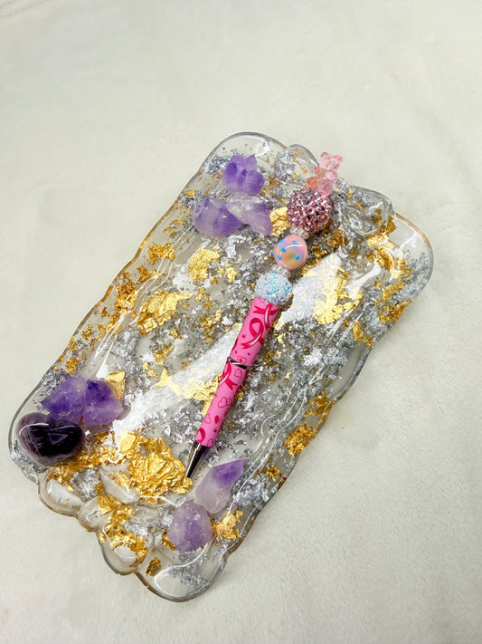 Breast Cancer Beaded Pen