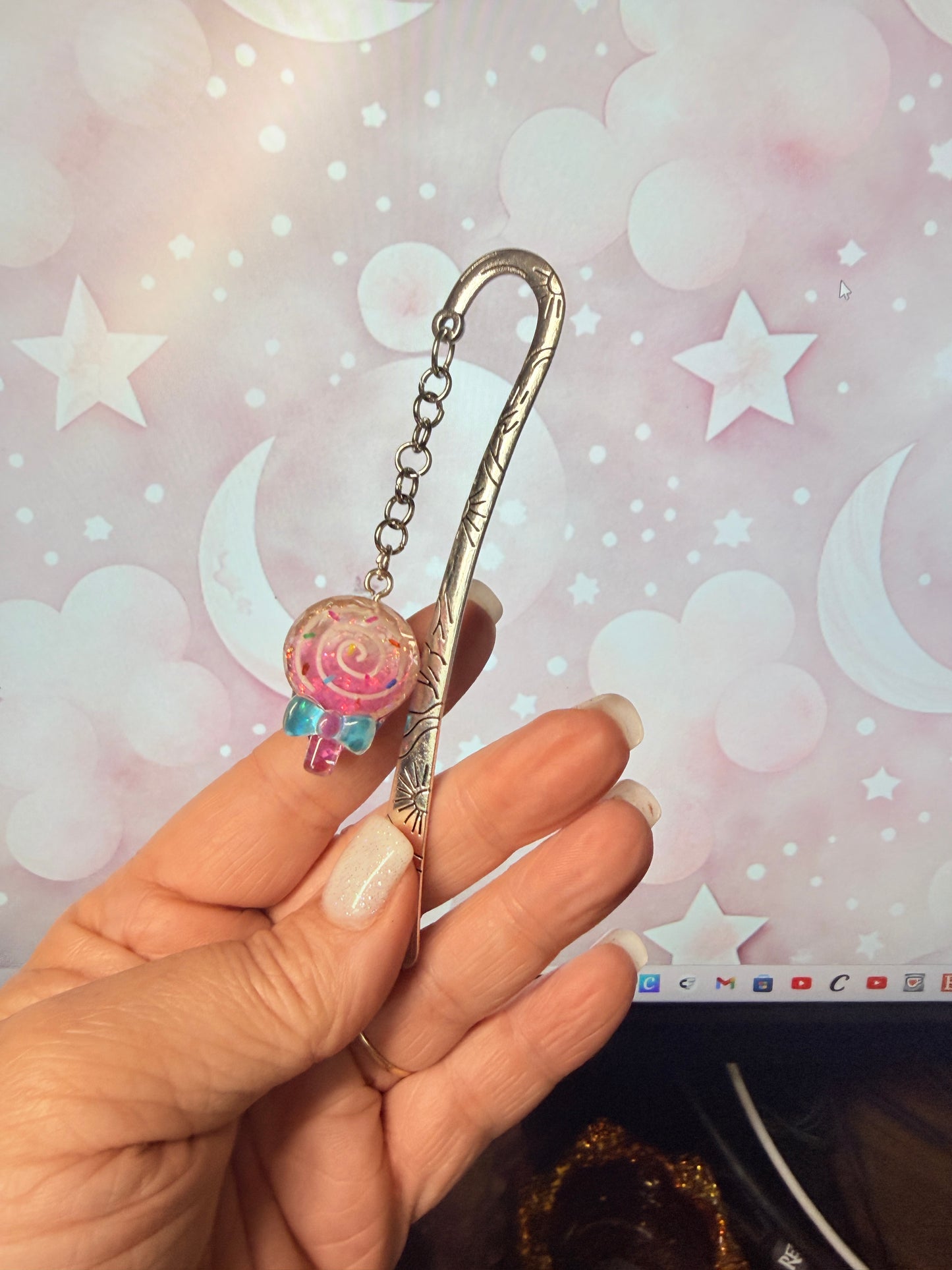 Crystal Lollipop Bookmark