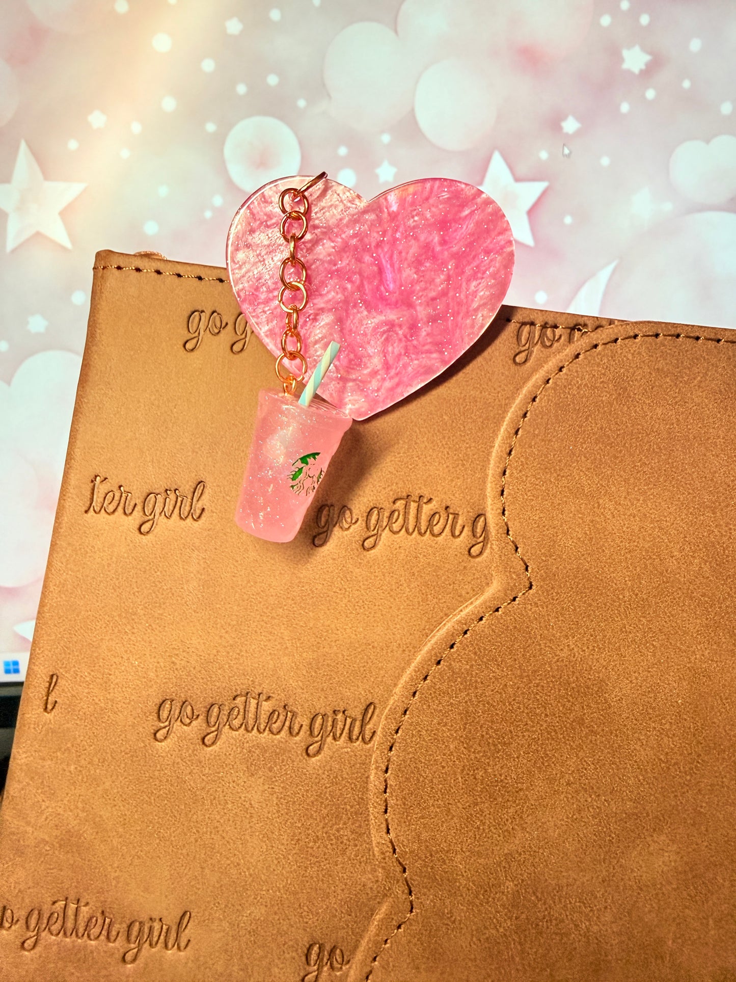 Refresher Drink Heart Journalling Clip