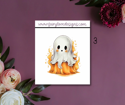 Cute Ghostie Single Stickers