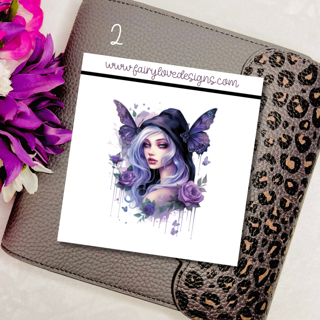 1 1/2” Purple goth Fairies
