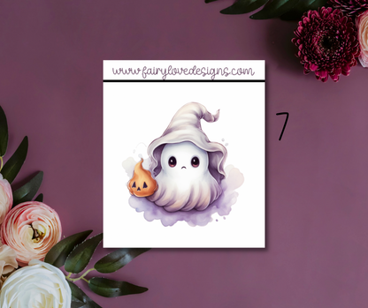 Cute Ghostie Single Stickers