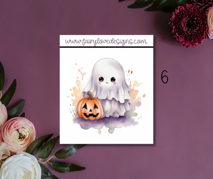 Cute Ghostie Single Stickers