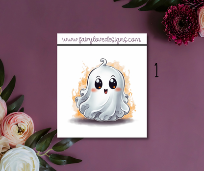 Cute Ghostie Single Stickers