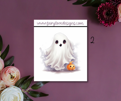 Cute Ghostie Single Stickers