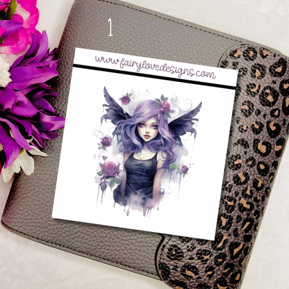 Purple goth Fairies