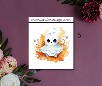 Cute Ghostie Single Stickers