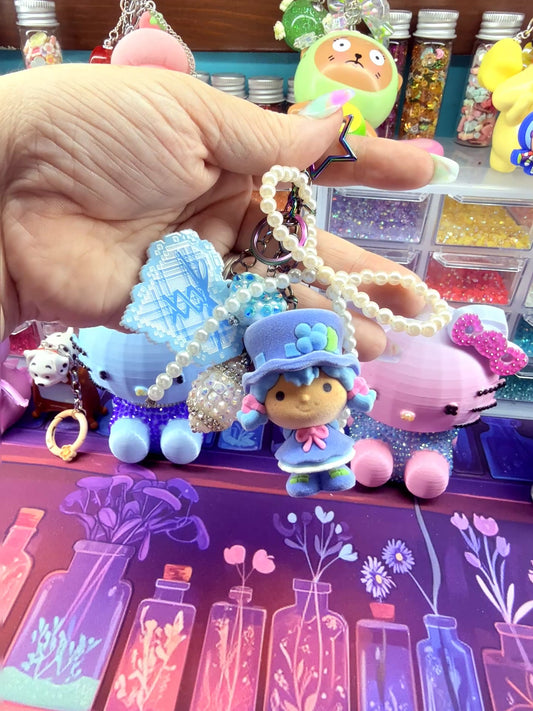 Ms. Blueberry Junk Keychain